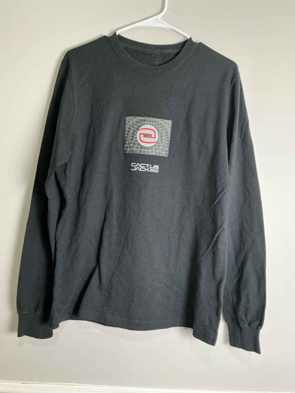 Cactus Jack Black Long Sleeve Graphic Sweater
